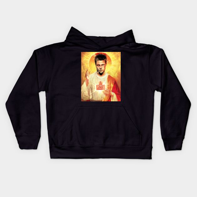 Saint Tyler Fight Club Kids Hoodie by asmokian